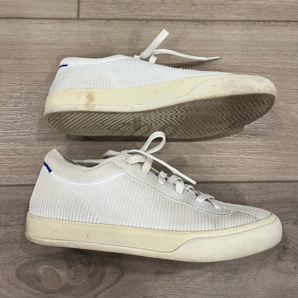 Rothy's Women's White The Lace Up Flat Sneaker Size 8